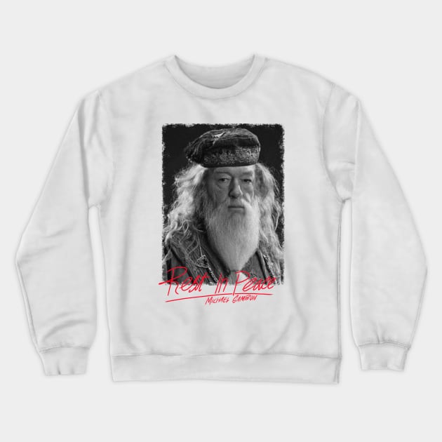 Sir Michael John Gambon RIP (27-09-2023) Crewneck Sweatshirt by Allotaink